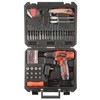Fleming Supply Fleming Supply 12V Lithium Ion 75 Pc 2 Speed Drill and Accessory Tool Set 109843FCR
